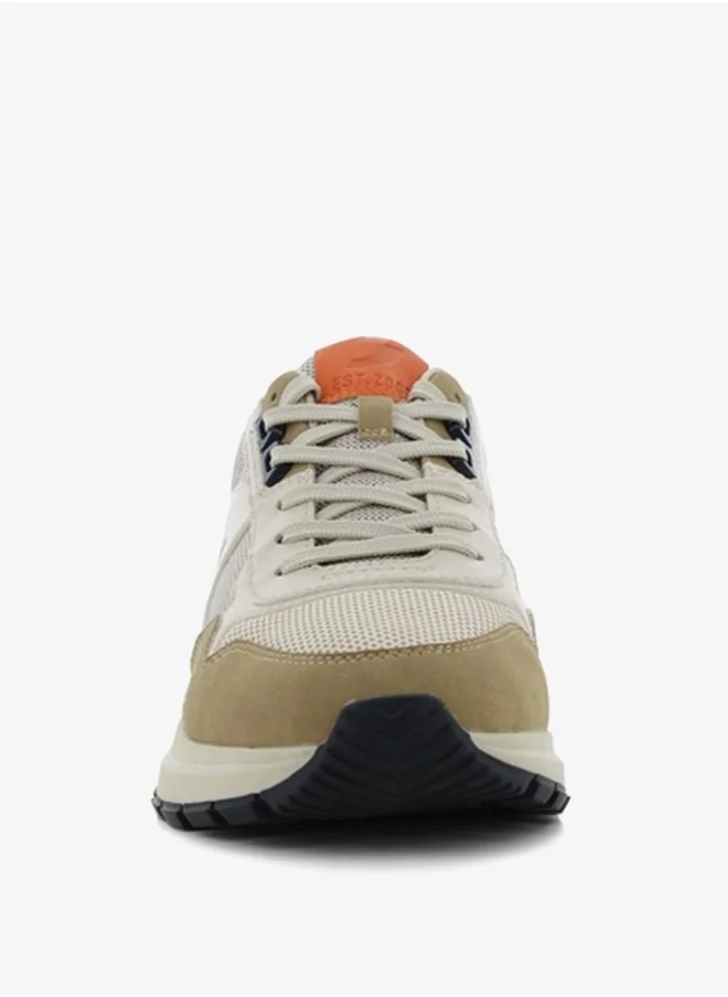 SJ Men's Colourblock Lace-Up Sneakers