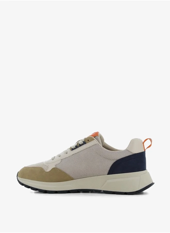 SJ Men's Colourblock Lace-Up Sneakers