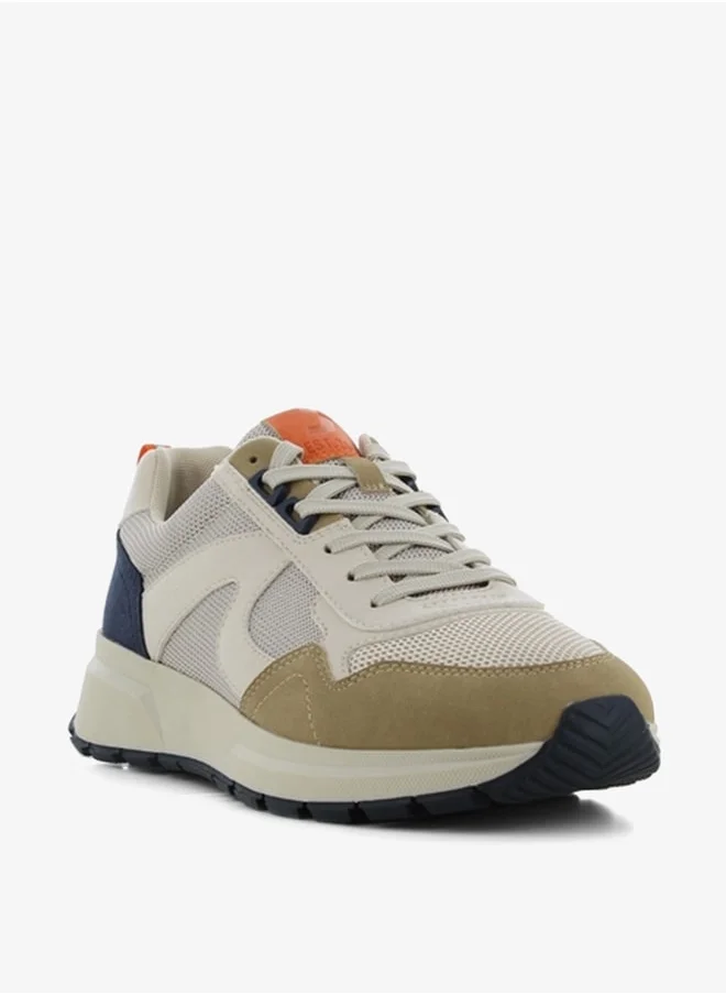 SJ Men's Colourblock Lace-Up Sneakers