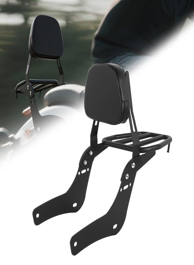 CHIFUN Rear Passenger Backrest Sissy Bar Compatible with Honda 2021-2023 rebel 1100 CMX1100 Black Steel Motorcycle Rear Luggage Rack - Image 1