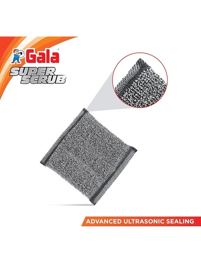 Gala Super Scrub Set – Made of Steel – Black – Pack of 6 - Image 5