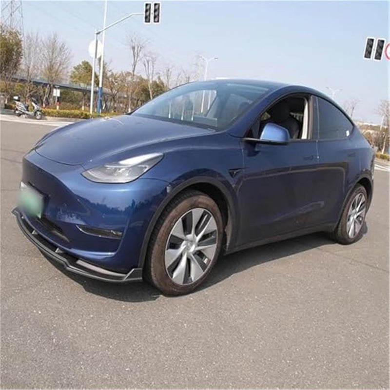DEMULAX Matte Black Front Bumper Lip Splitter for Tesla Model Y - Image 2