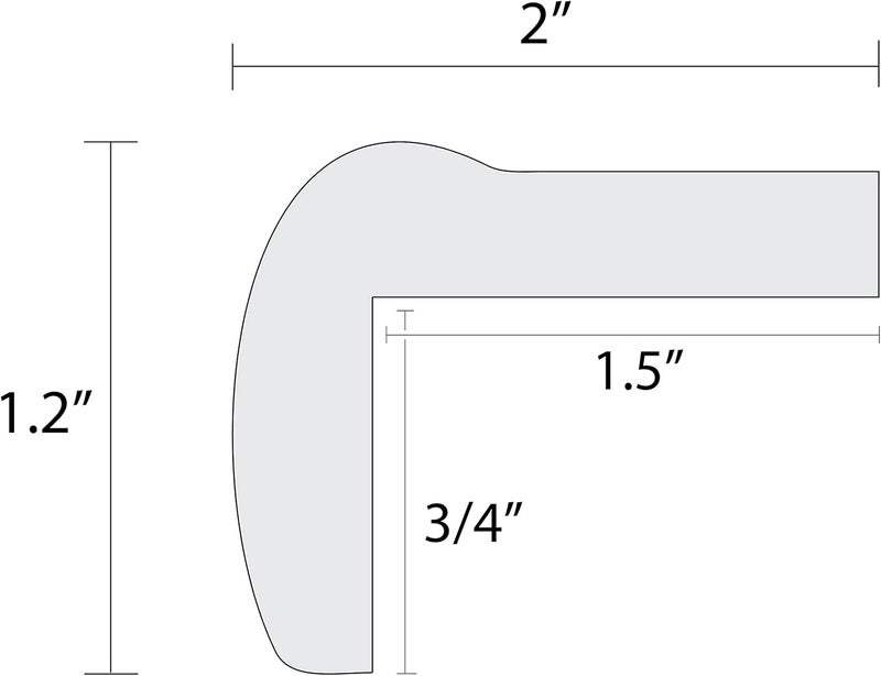 KidKusion Jumbo Corner Cushion  Made in USA  Brown  4 Pack  Furniture and Corner Protector - Image 5