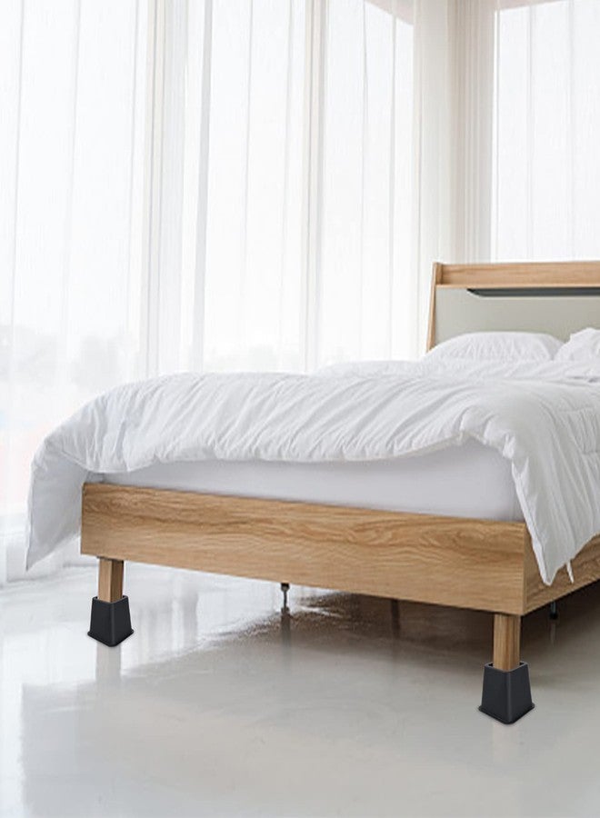 BTSD-home Bed Risers 3 inch Heavy Duty Furniture Risers for Dorm Sofa Couch Great for Under Bed Storage Set of 4 - Image 5