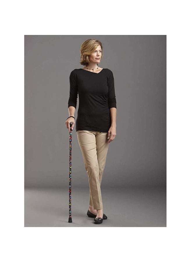 Switch Sticks Aluminum Adjustable Folding Cane and Walking Stick collapses and adjusts from 32 to 37 inches, Gold - Image 2