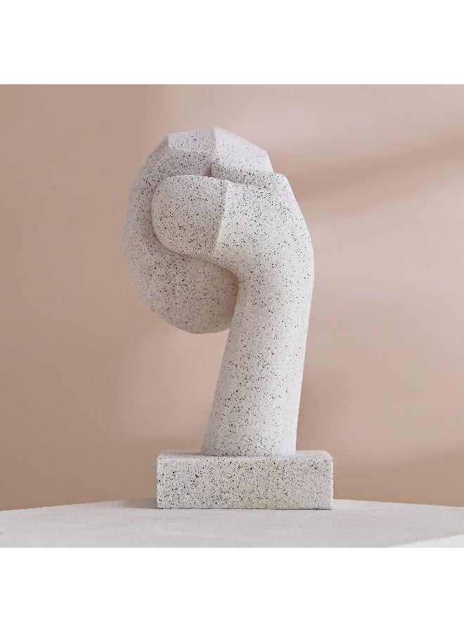 Home Box Verdant Polyresin Face Accent in Sand Finish Resin Mask 14.3 x 26 x 10.7 cm  - Image 3