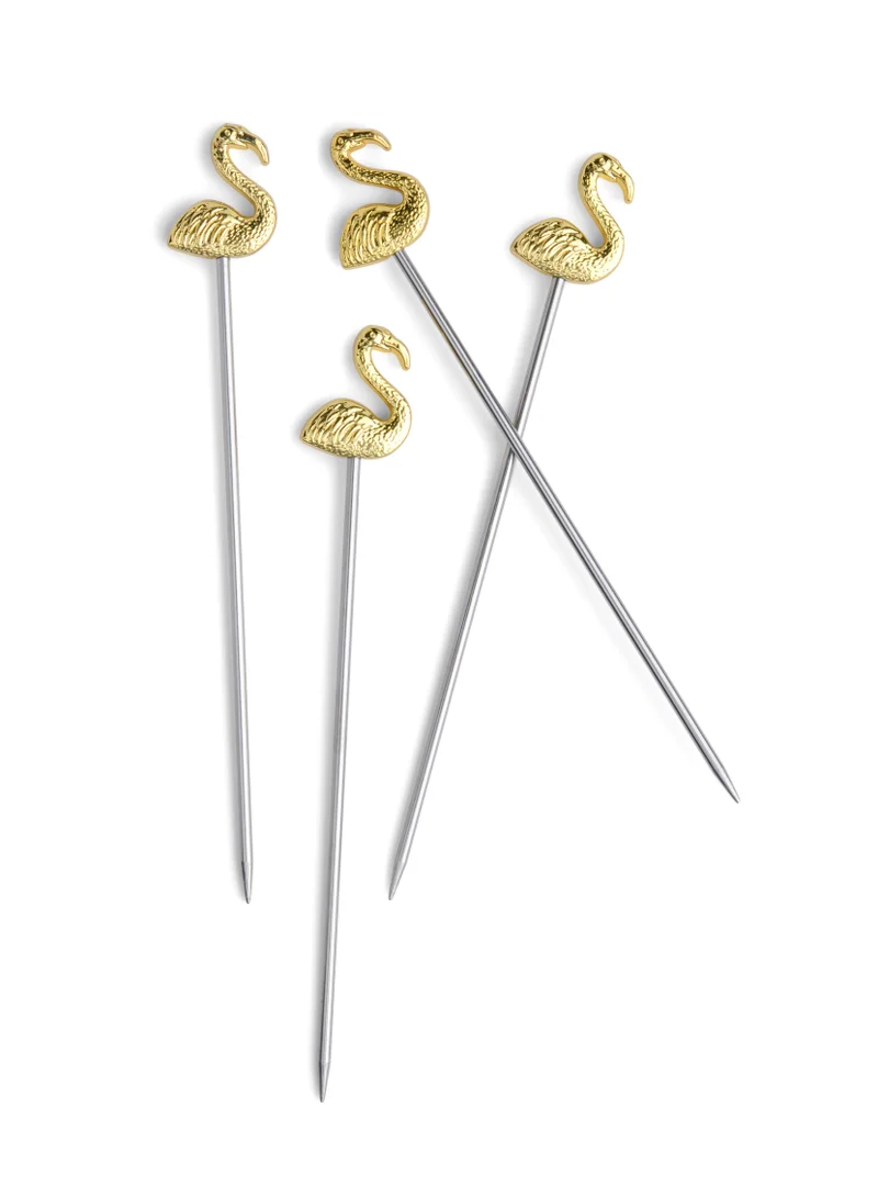 وإليك كيف The Lily Flamingo Cocktail Picks - Set of 4