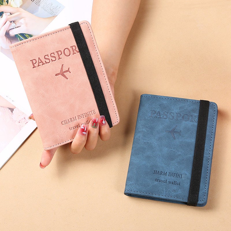 Multifunctional Solid Color PU Leather Wallet, RFID Blocking Design Portable Daily Storage Purse for Cards Cash Coin Business Use - Image 3