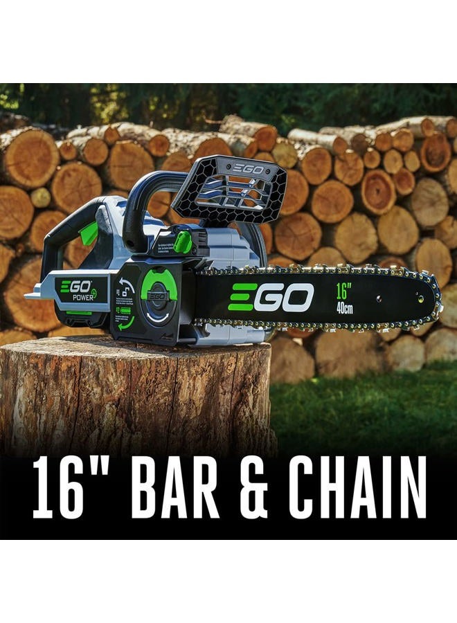 EGO Power+ CS1610 16-Inch 56V Lithium-ion Cordless Chainsaw-Battery and Charger Not Included, Black - Image 3