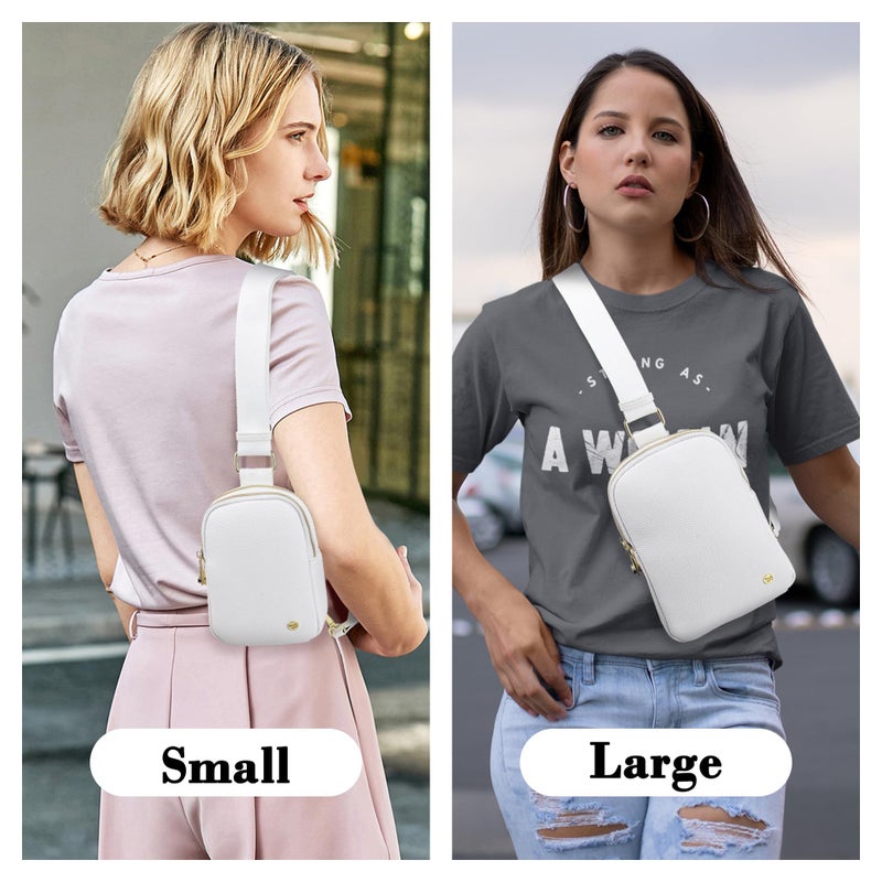 INICAT Anti Theft Crossbody Bag for Women, Small RFID Blocking Sling Purse with Zipper Lock for Travel, Vegan Leather(Pink) - Image 2