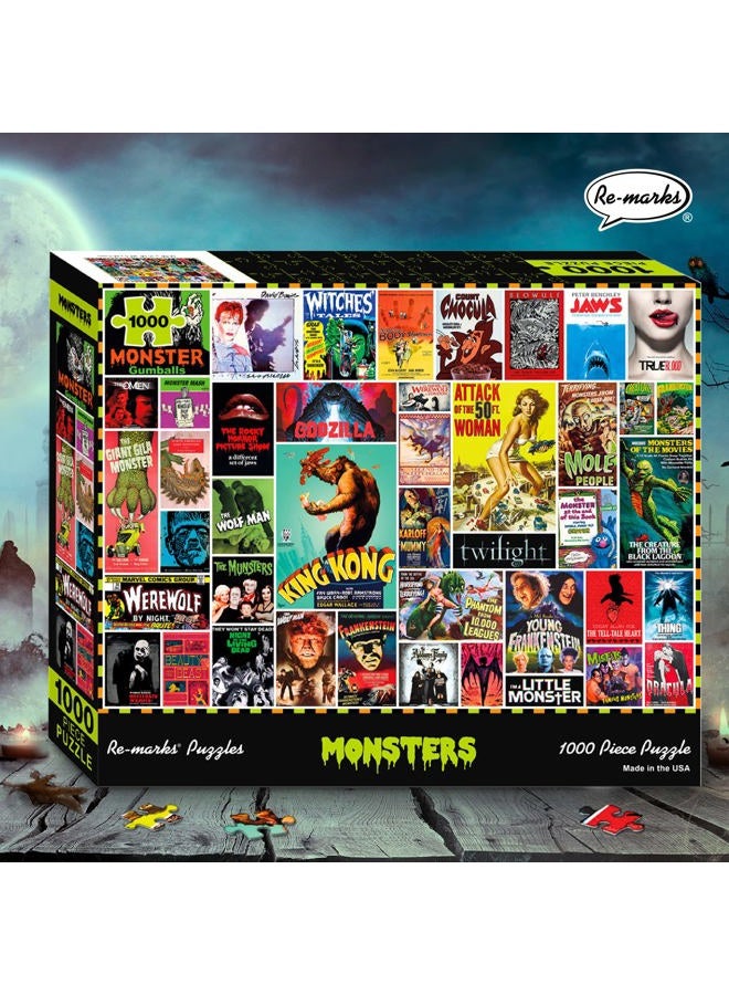 Re-marks Monsters 1000-Piece Jigsaw Puzzle - Image 5