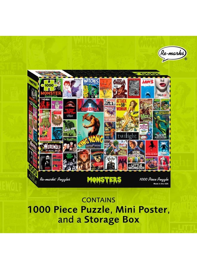 Re-marks Monsters 1000-Piece Jigsaw Puzzle - Image 2