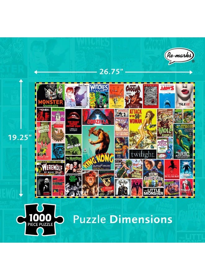 Re-marks Monsters 1000-Piece Jigsaw Puzzle - Image 3