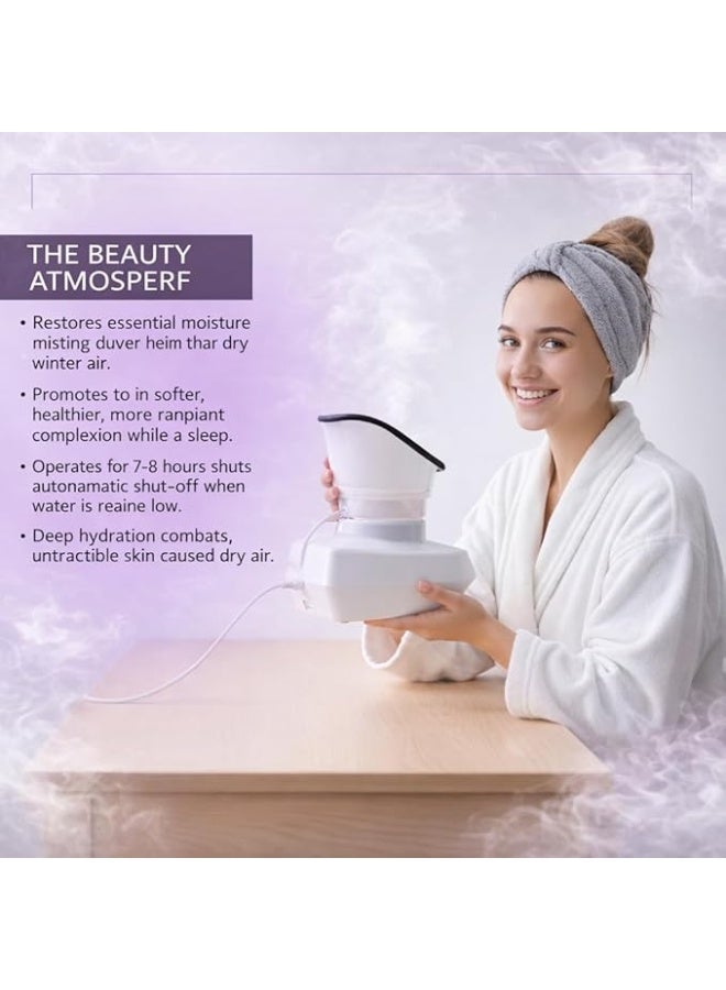 Milano Plus Professional Facial Steamer for Home Spa & Deep Cleaning–2-in-1Warm Steam Vaporizer and Humidifier for Skin Care, Pore Cleansing, Hydration & Relaxation – Auto Shut-Off,350W–Suitable for Men & Women - Milano Plus - Image 5