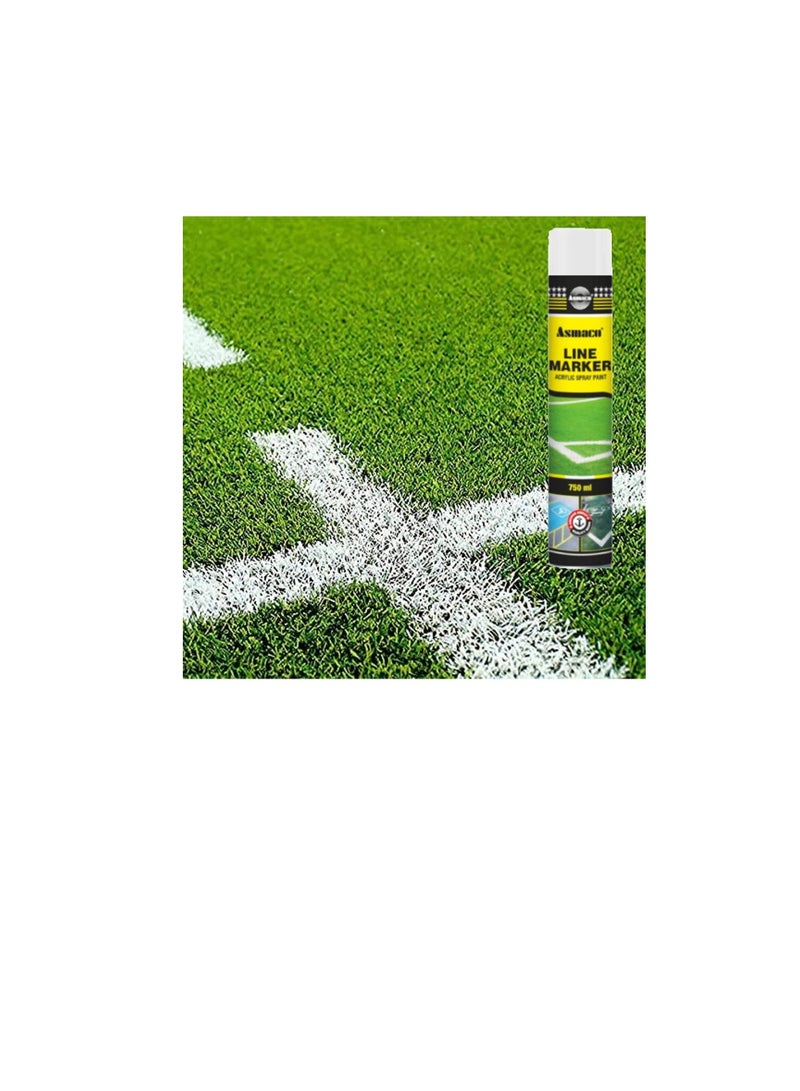 Asmaco Line Marking Acrylic Spray Paint for Road Marking, Tennis Courts, Golf Courses Sports Pitches, Football Ground & Parking Areas - 750 Ml - Image 3