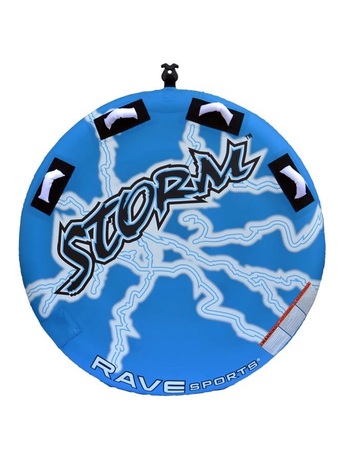 RAVE Sports Storm Boat Towable Tube for 1-2 Riders, blue, 54" x 9" - Image 1