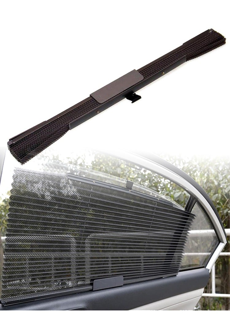 Mr.Smart Retractable Car Window Sunshade, Auto Side Window Sun Visor, Black - Image 1