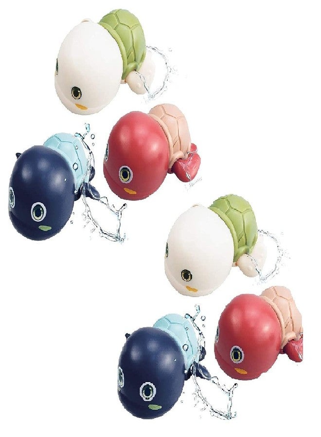 Parshya Floating Cartoon Shower & Scrub Little Tortoise, Bath Animal Turtle Toys for Baby and Kids - Multicolor. (Pack of 2pcs) - Image 4