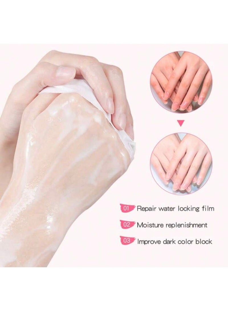 SADOER Niacinimide & Goat milk whitening hand mask - Image 4