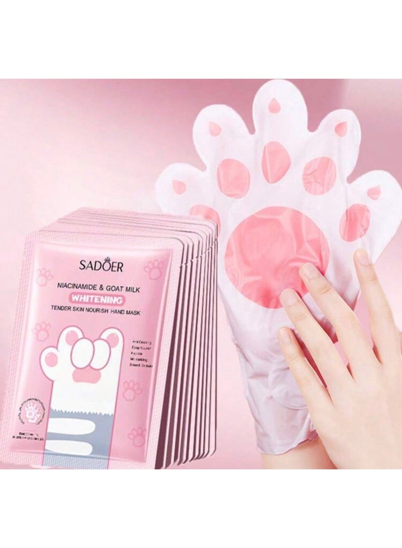 SADOER Niacinimide & Goat milk whitening hand mask - Image 1