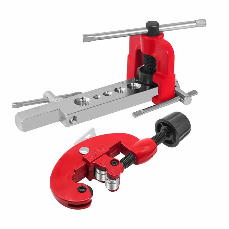 UPTODATETOOLS Tube Cutter 328mm Flaring Tool Kit Tube Expander Expansion Mouthparts Pipe Cutter Reamer Device For Copper Tube Flaring Tools - Image 1