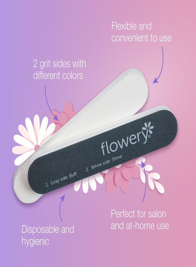 Flowery Disposable High Speed Shiner Display, Nail Polishing Buffer, Prep, Shape and Smooth Nails - Image 4