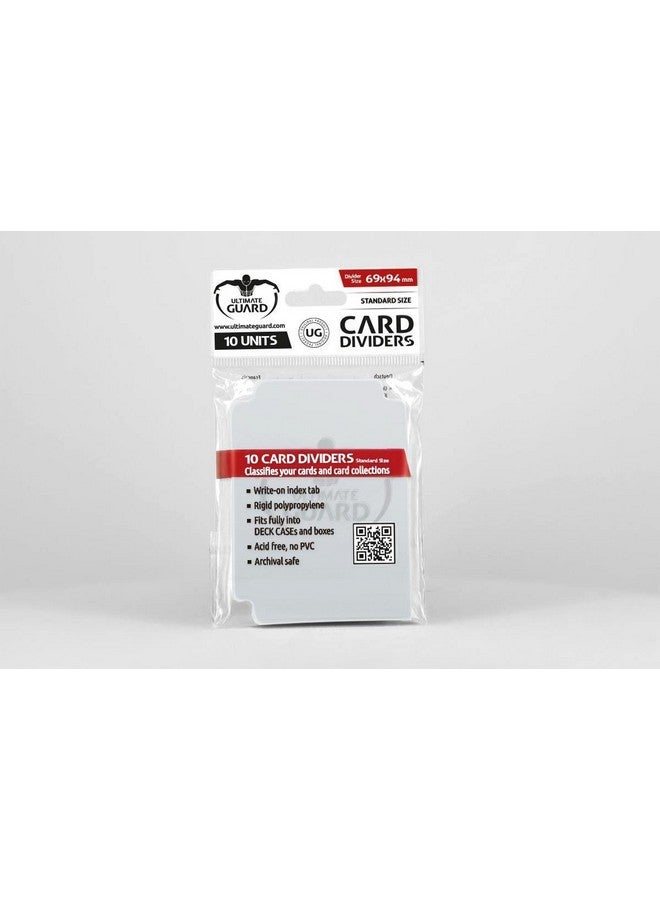 Ultimate Guard Standard Size Card Dividers (Pack of 10, Transparent)