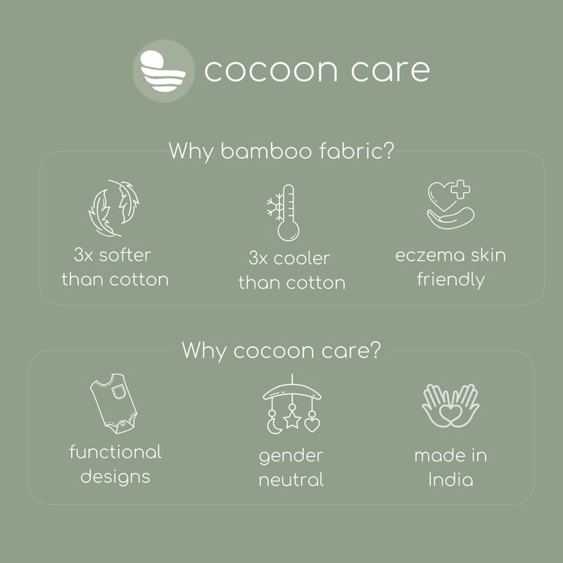 cocoon care غطاء سواتل مزدوج الجوانب من قطن البامبو 100% من كوكو كير للأطفال من 0 إلى 3 سنوات (120 سم × 120 سم) ، قابل للتنفس - Image 5