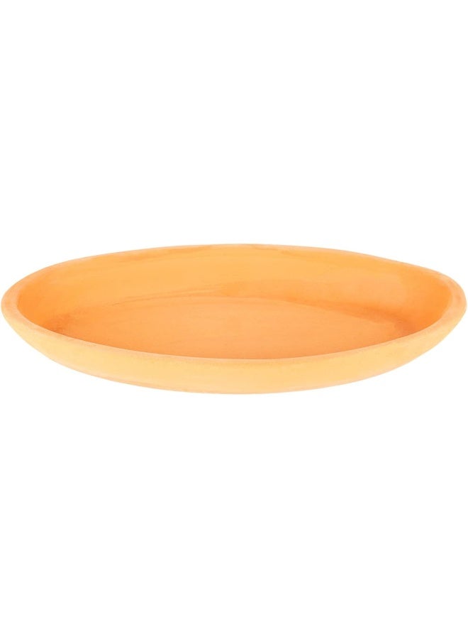 AKDC Oval Flat 15Cm X 28Cm X 4Cm Clay Colour - Image 1