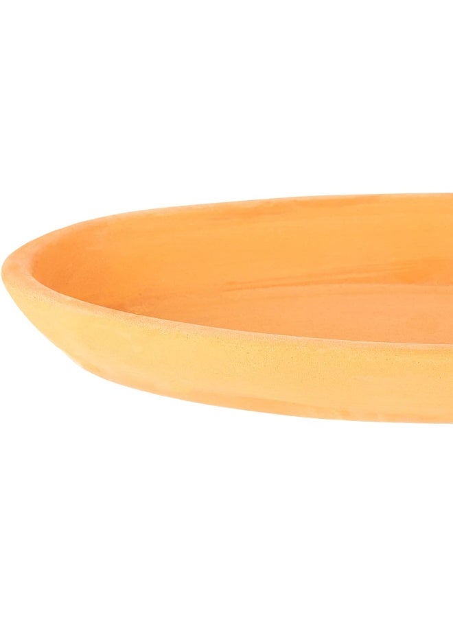AKDC Oval Flat 15Cm X 28Cm X 4Cm Clay Colour - Image 2