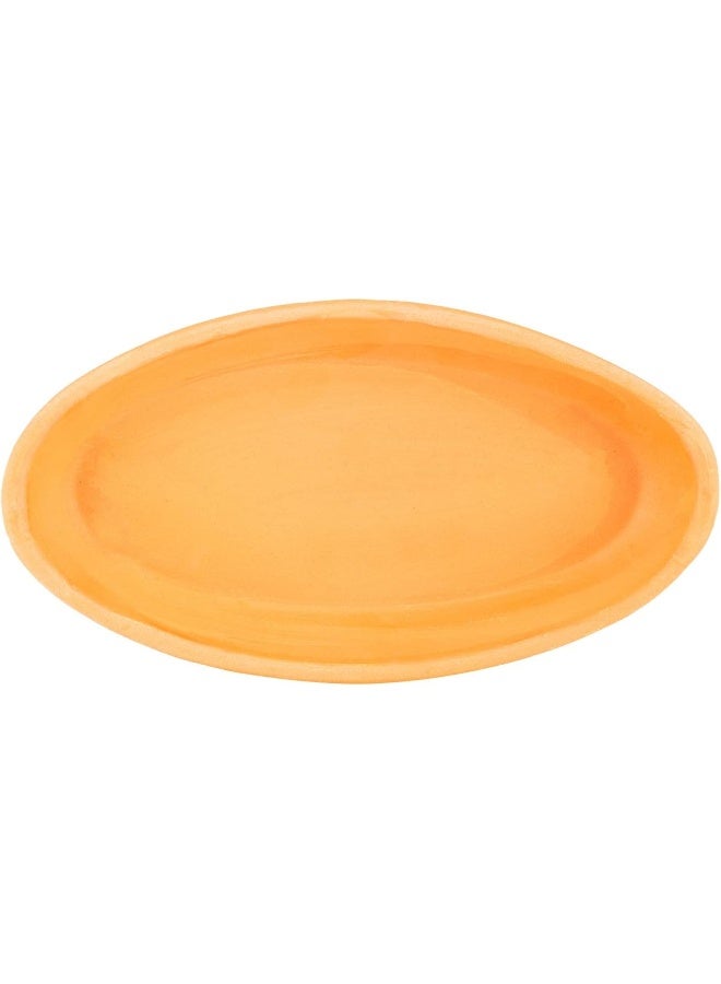 AKDC Oval Flat 15Cm X 28Cm X 4Cm Clay Colour - Image 3