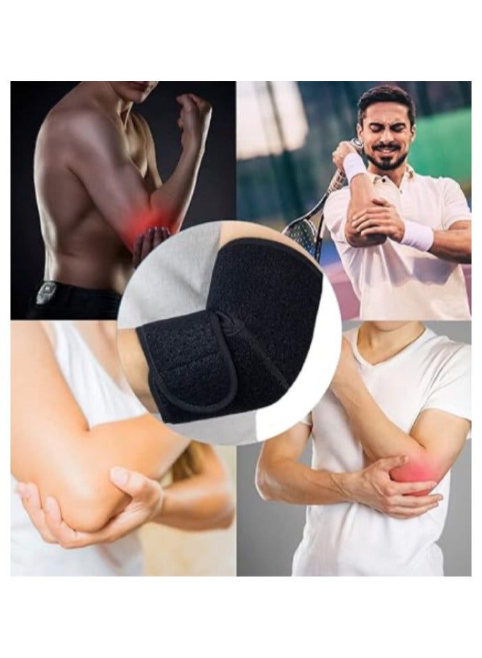 2 PCS Elbow Brace,Adjustable Elbow brace With Dual-Spring Stabilizer Tennis Compression Sleeve for Golfer's and Tennis Elbow,weightlifting, Tendonitis,Arthritis, Sports Injury Recovery, Sports Protective Equipment