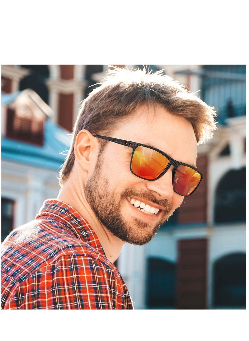 3Pieces Classic Polarized Sunglasses for Men Women Large Frame Retro Sunglasses with UV400 Protection - Image 2