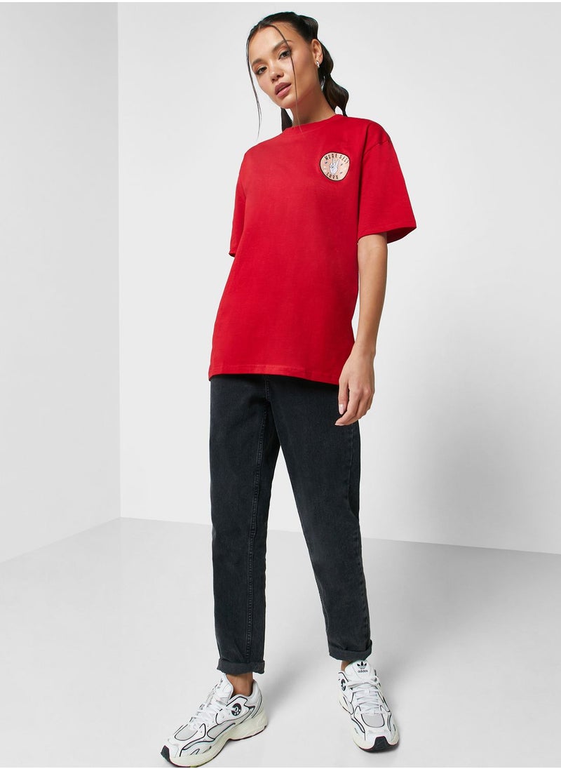 Ginger - Oversized Tee With Drop Shoulder - Image 1