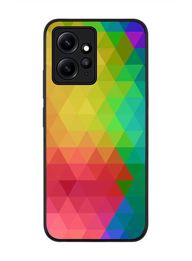 Stylizedd Rugged Black edge case for Redmi Note 12 4G Slim fit Soft Case Flexible Rubber Edges Anti Drop TPU Gel Thin Cover - Tropical Prism - Image 1