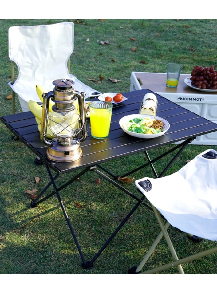 Portable Camping Table, Ultralight Folding Table with Aluminum Table Top and Carry Bag, Easy to Carry, Ideal for Outdoor, Camping, Picnic, Cooking, Beach, Hiking, Fishing - Image 3