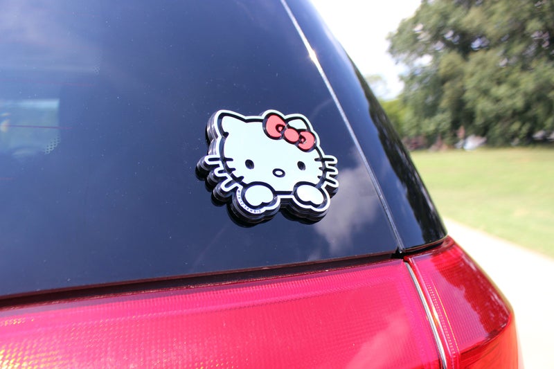 Chroma 9108 Hello Kitty Injection Molded Chroma Colored Emblemz Decal - Image 5