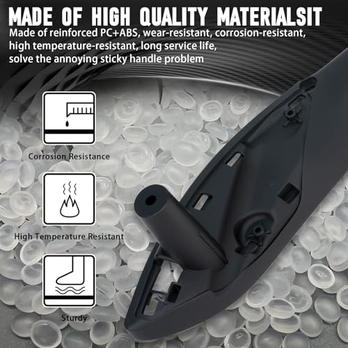 WEILEITE Front Left Driver Side Interior Inner Inside Door Pull Handle Grab Fit for BMW 320,328,330,335,M3 F30/F31/F34/F80 2012-2018 and 418,420,428,430,435,M4 F32/F33/F36/F82/F83 2014-2017 - Image 4