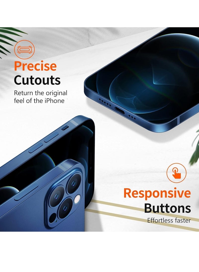 "ELTRAZONE iPhone 15 Pro Slim Case – Blue, 0.2mm Ultra-Thin and Lightweight with Translucent Matte PP Back, Anti-Fingerprint and Yellowing Protection" - Image 4