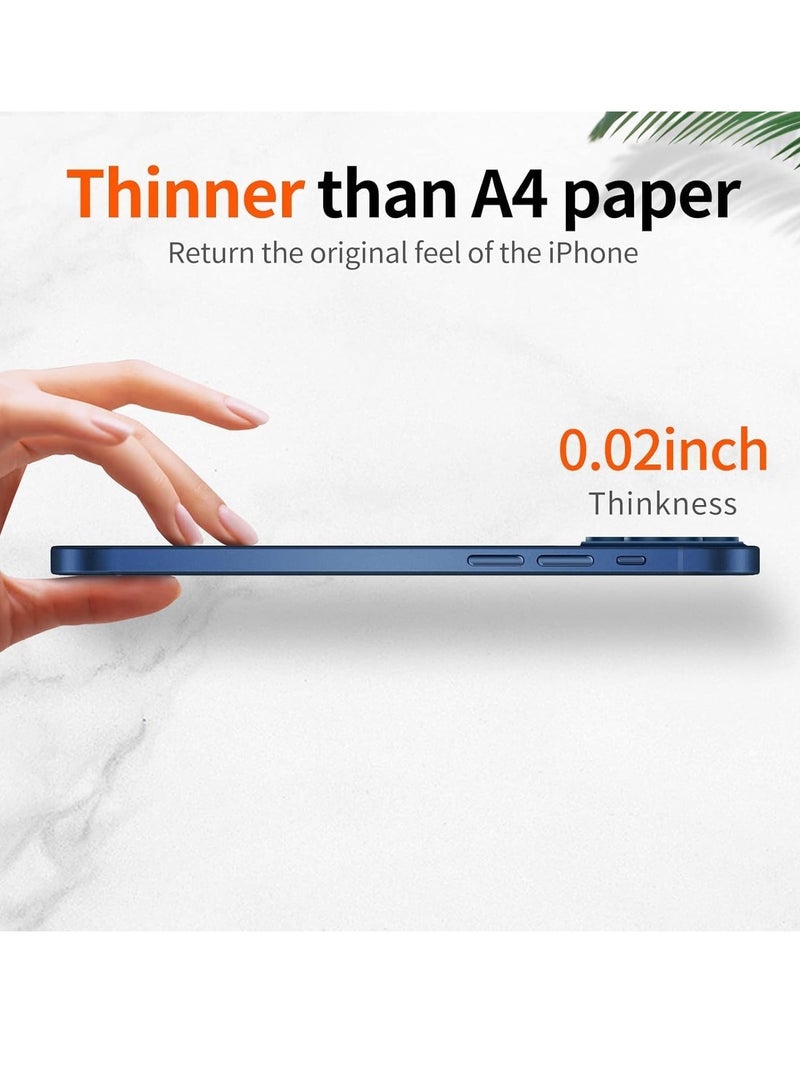 "ELTRAZONE iPhone 15 Pro Slim Case – Blue, 0.2mm Ultra-Thin and Lightweight with Translucent Matte PP Back, Anti-Fingerprint and Yellowing Protection" - Image 2