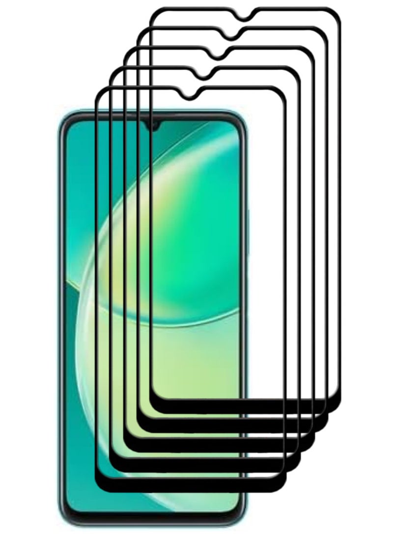 ACLIX 5 Pieces Antistatic ESD Dustproof Premium Quality High Definition Tempered Glass Screen Protector Designed For Huawei nova Y60 - Image 1