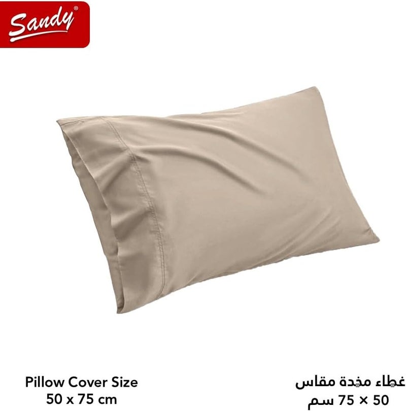 Multi-market matching options Premium Hotel Quality Flat Sheet and Pillow Case, Bed Sheet 2 Pieces Set, Soft & Breathable and Cooling, Extra Twin Size 243 x 167 cm, Mocha Assorted color options - Image 4