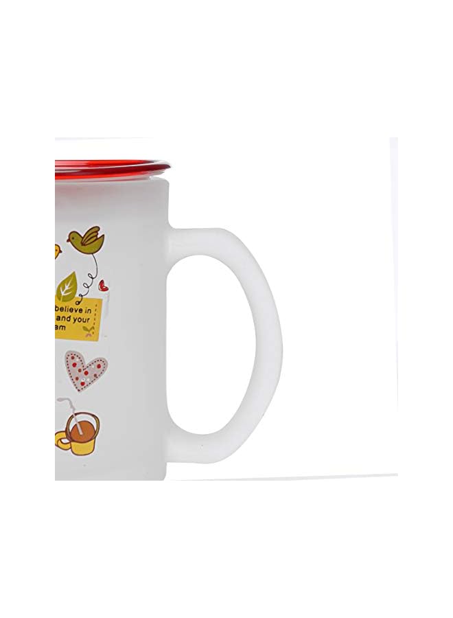 S-TOP Glass Frosty Mug with Cap, 300 ML - Image 2