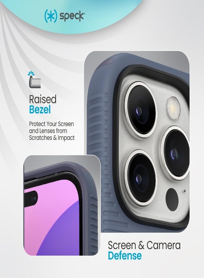 Speck iPhone 16 Pro Max Case - iPhone 16 Pro Max Case for Women, and Men - CandyShell Grip Case iPhone 16 Pro Max Phone Case Slim Magsafe - Blue/Faded Denim - Image 4