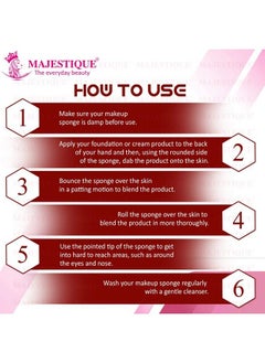 MAJESTIQUE Foundation Sponge Powder Puff Mushroom Head Dry Wet Dualuse Cosmetic Sponge Face Puffs Bb Cream Air Cushion Makeup Tools Color May Vary  - Image 4