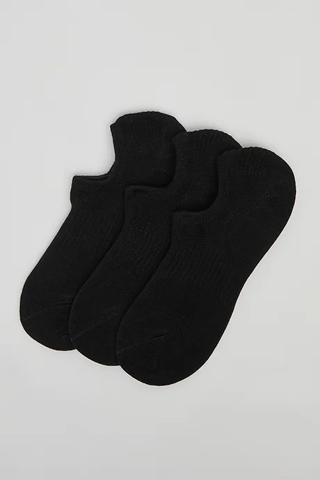 R&b 3 Pack Solid Ankle Socks