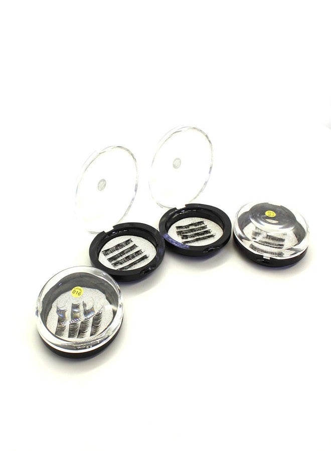 Vinayakart 3D Triple Magnetic Eyelashes Reusable Full Eye Lashes, Ultra Thin False Eyelashes Combo Pack of 8 Pairs (Black) - Image 4