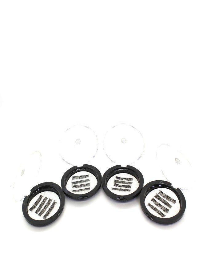 Vinayakart 3D Triple Magnetic Eyelashes Reusable Full Eye Lashes, Ultra Thin False Eyelashes Combo Pack of 8 Pairs (Black) - Image 3