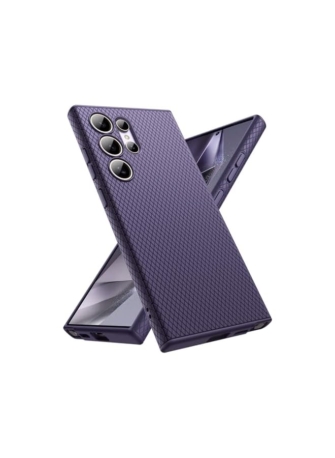 JETech Grip Case for Samsung Galaxy S24 Ultra, Soft TPU Slim Fit Protective Phone Cover with Camera Lens Full Protection, Shockproof (Titanium Violet) - Image 1