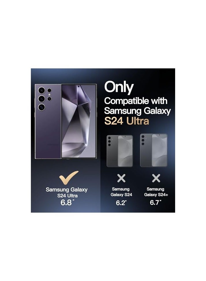 JETech Grip Case for Samsung Galaxy S24 Ultra, Soft TPU Slim Fit Protective Phone Cover with Camera Lens Full Protection, Shockproof (Titanium Violet) - Image 3